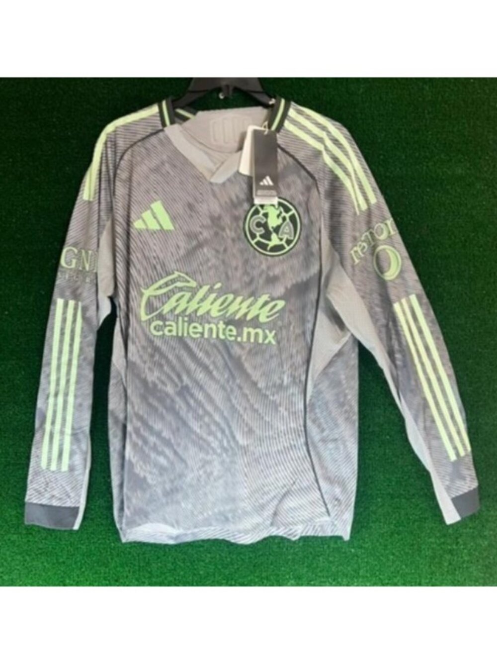 Men's Adidas Club America 25/26 Third Authentic Long Sleeve Jersey KC8851 Size M